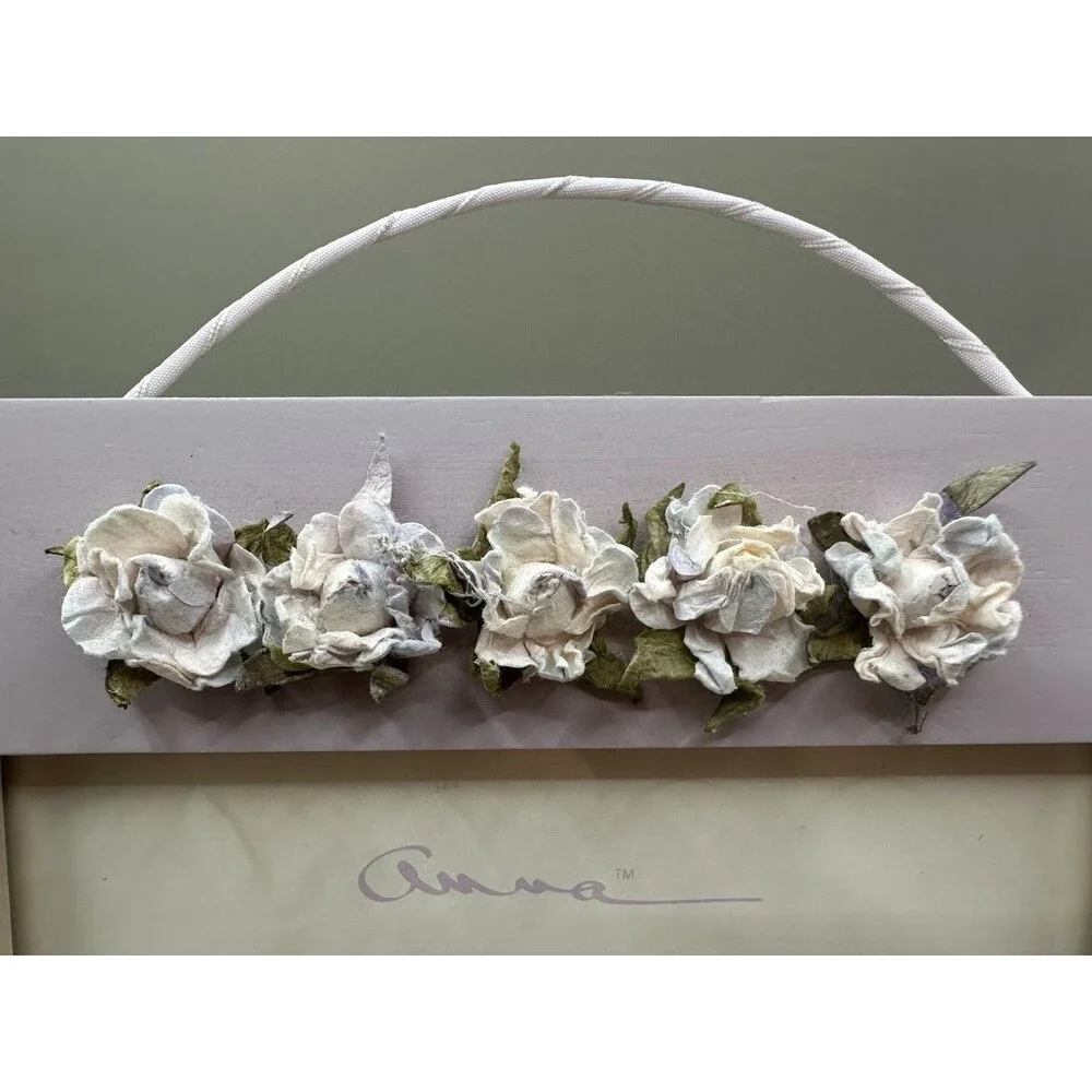 Melannco Anna Pink Photo Frame 6x4 Floral Shabby Chic Cottage Farmhouse Decor